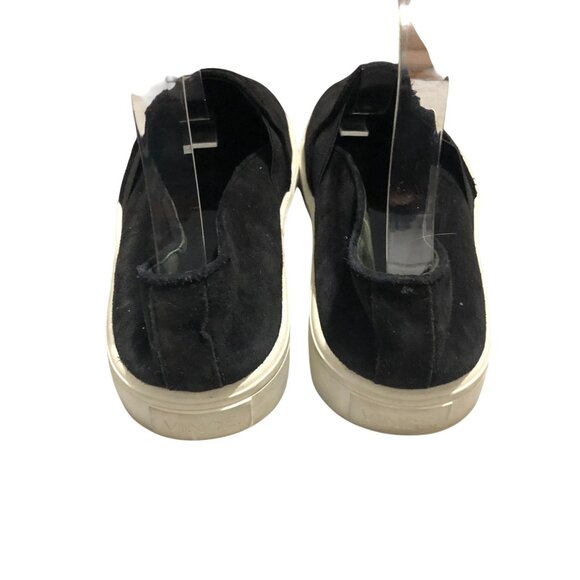 Vince Womens Preston Slip On Sneakers Suede Black 8 - Picture 4 of 7